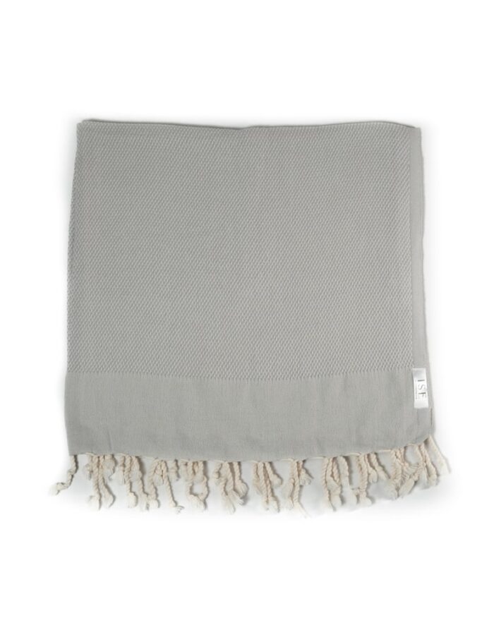 Peshtemal Gris – Multiuso de Algodón Turco